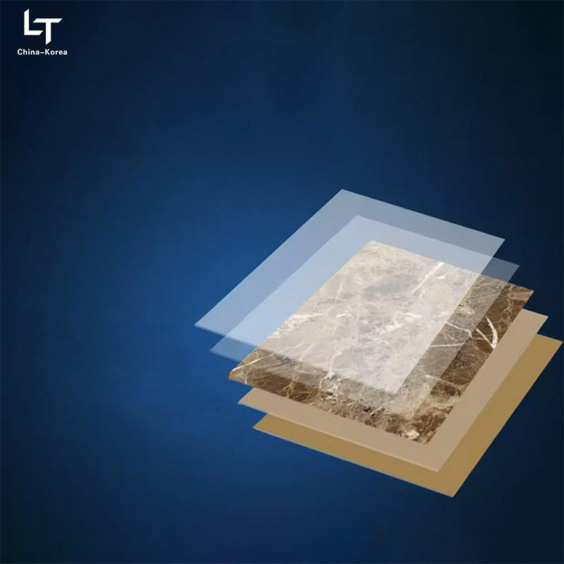 Panneau UV imperméable de PVC de 1220×2440mm 3mm pour la décoration intérieure de panneau de mur avec la finition à haute brillance pour le décor de conception de bureau de maison