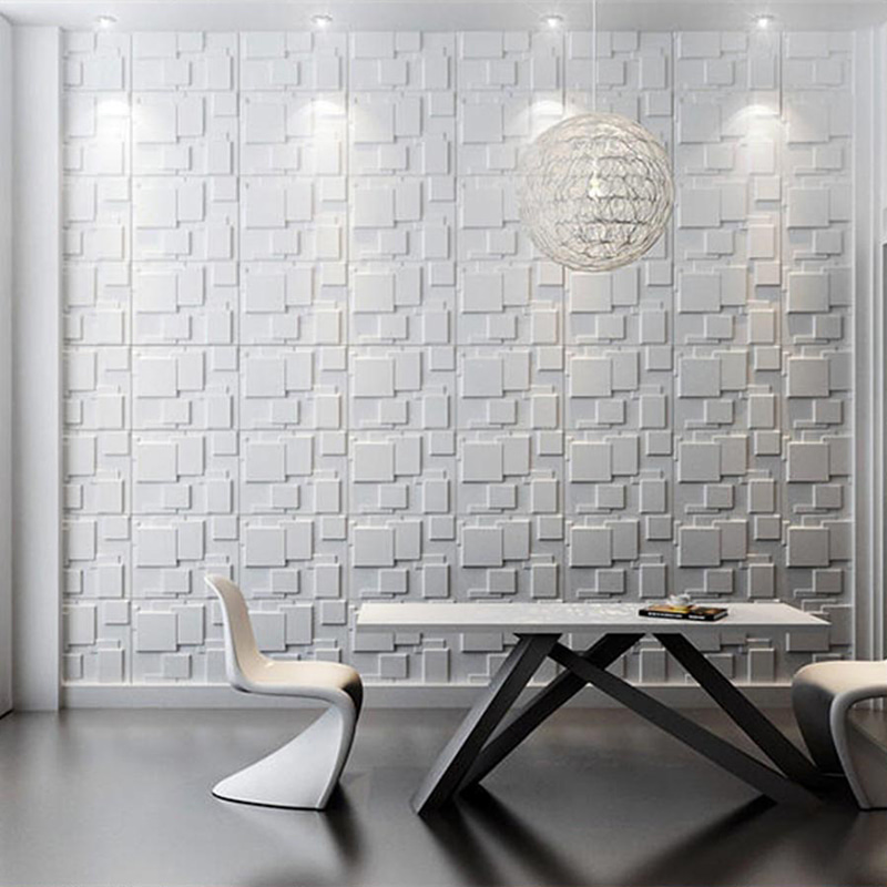 Panneaux muraux 3d Pared, revêtements muraux De papier peint pour la décoration De la maison, panneau intérieur en Pvc, Villa géométrique moderne