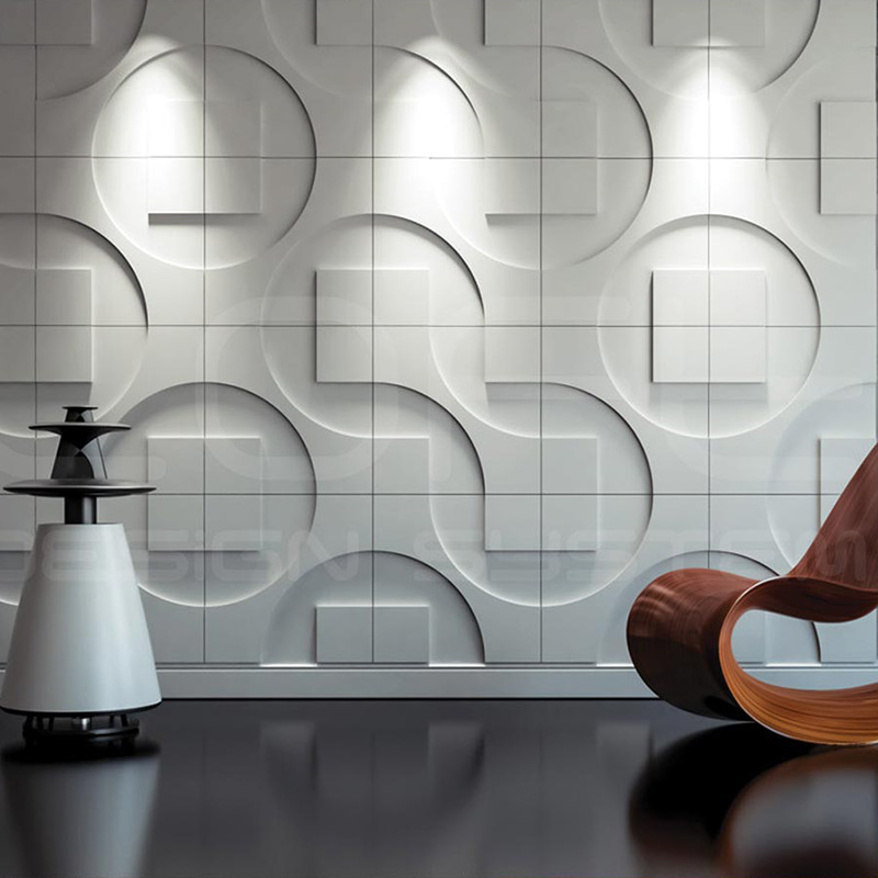 Panneaux muraux 3d Pared, revêtements muraux De papier peint pour la décoration De la maison, panneau intérieur en Pvc, Villa géométrique moderne