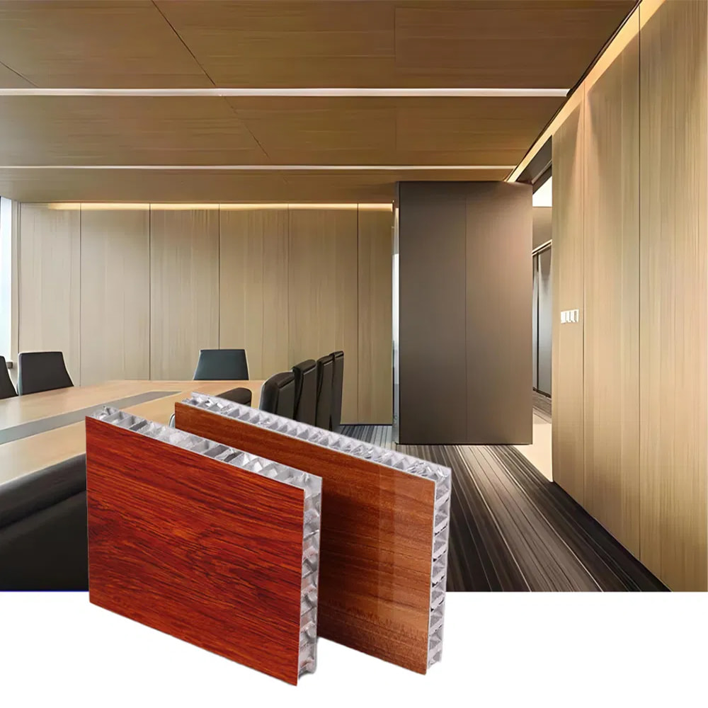 Panneaux en nid d'abeille en aluminium de 18 mm pour armoires et portes de cuisine Usine de panneaux en nid d'abeille en aluminium