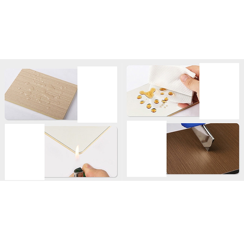 Feuille de cristal de carbone en PVC léger, haute densité, anti-rayures, 5 mm à 8 mm d'épaisseur, pour décoration de salle de bain d'hôtel commercial, panneau mural ignifuge de qualité B1 durable