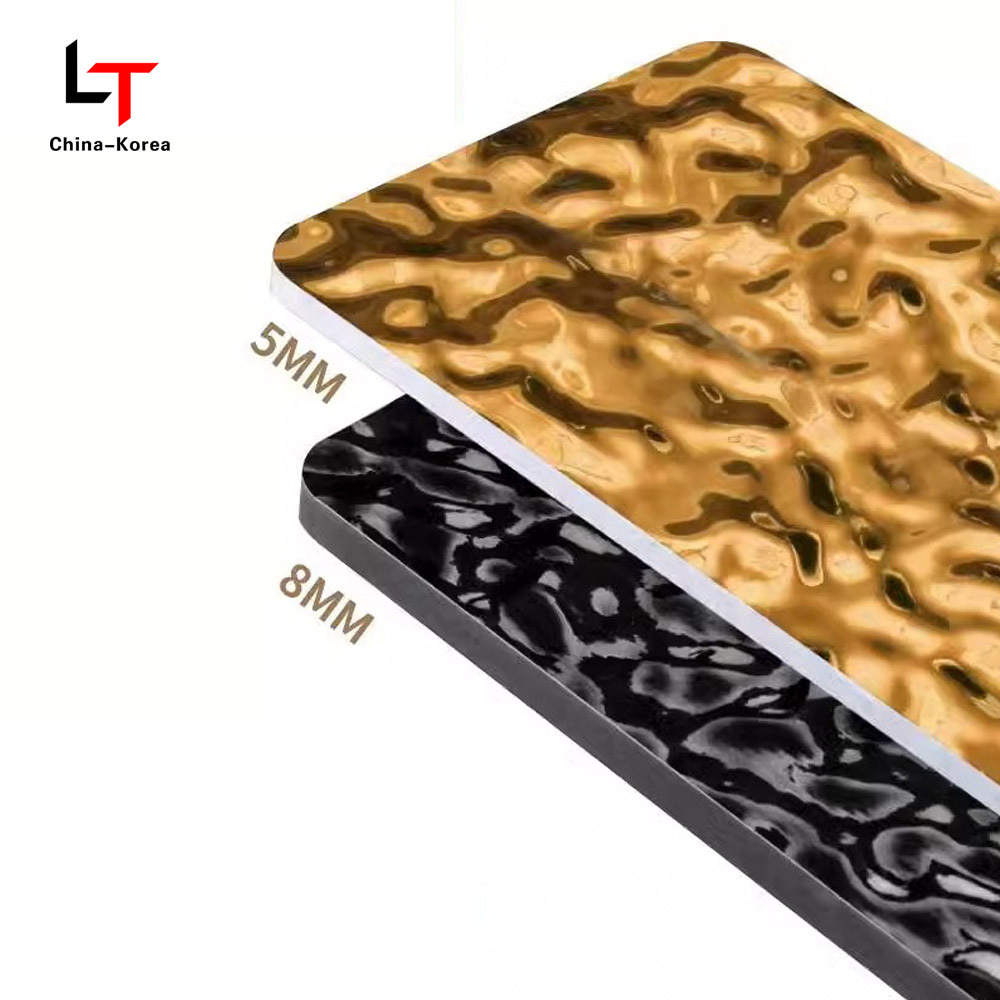 Panneaux muraux décoratifs en grain de bois de placage en PVC écologique 1220 × 2440 mm pour revêtement mural intérieur, imperméable, résistant aux rayures, facile à installer