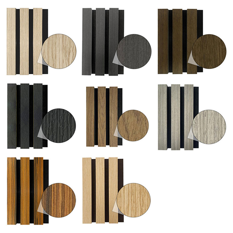 Panneaux muraux acoustiques intérieurs modernes WPC, conception de verrouillage décorative, insonorisée, ignifuge, insonorisante, qualité de calandre extérieure