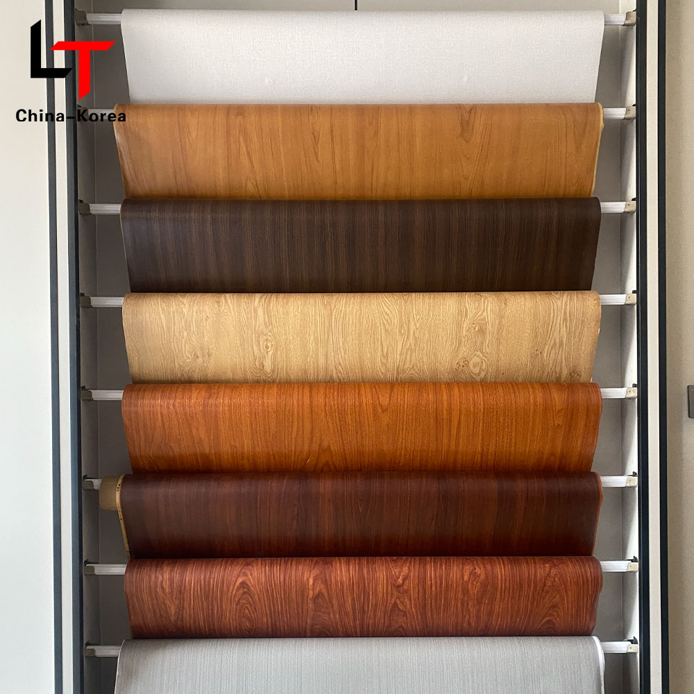 Film de transfert de chaleur de stratification d'impression 3D 5D, Film de décoration de meubles en PVC, feuille de presse sous vide pour panneau mural de porte, panneau UV WPC