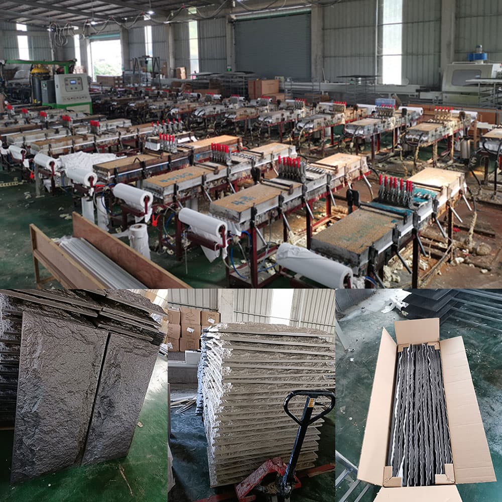 Feuille de placage décorative 60x30cm, panneau mural en pierre Pu en Faux polyuréthane, pierre artificielle pour la maison