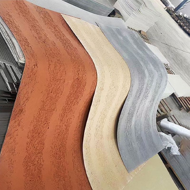 Panneaux muraux légers ignifuges de conception moderne, nouveau matériau, revêtement en pierre souple, carreaux flexibles MCM, revêtement mural en pierre linéaire