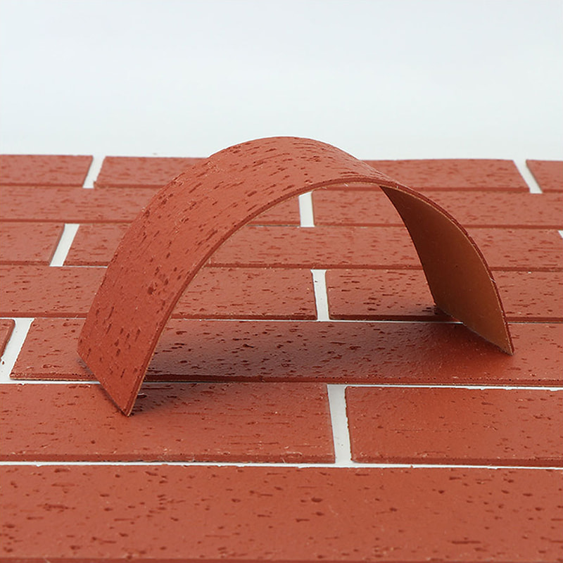 Panneaux muraux légers ignifuges de conception moderne, nouveau matériau, revêtement en pierre souple, carreaux flexibles MCM, revêtement mural en pierre linéaire