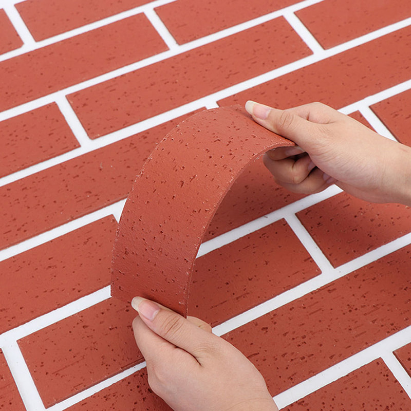 Panneaux muraux légers ignifuges de conception moderne, nouveau matériau, revêtement en pierre souple, carreaux flexibles MCM, revêtement mural en pierre linéaire