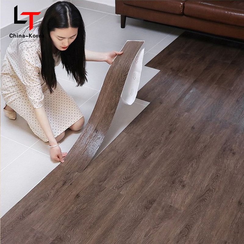 Marbre blanc et noir Grain de bois Noyau rigide Interlock Click Lock Planche de vinyle Plancher Piso PVC Intérieur Cliquez Piso SPC Flooring