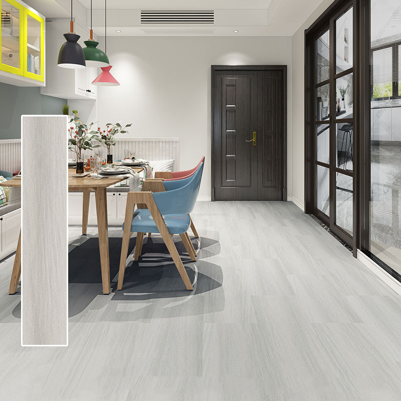 Marbre blanc et noir Grain de bois Noyau rigide Interlock Click Lock Planche de vinyle Plancher Piso PVC Intérieur Cliquez Piso SPC Flooring