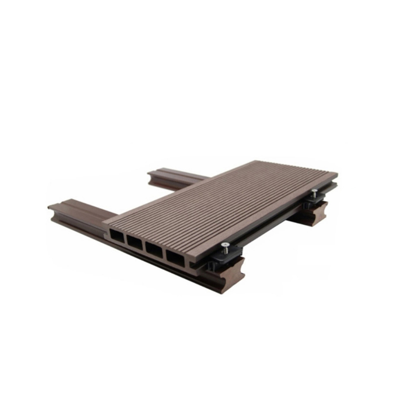 Snap on DIY Plancher extérieur étanche Wpc Patio Composite Plancher d'ingénierie Planches de carrelage de terrasse à emboîtement